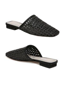 Franco Sarto Tomika 2 Low Heel Black Mules Womens Size 7